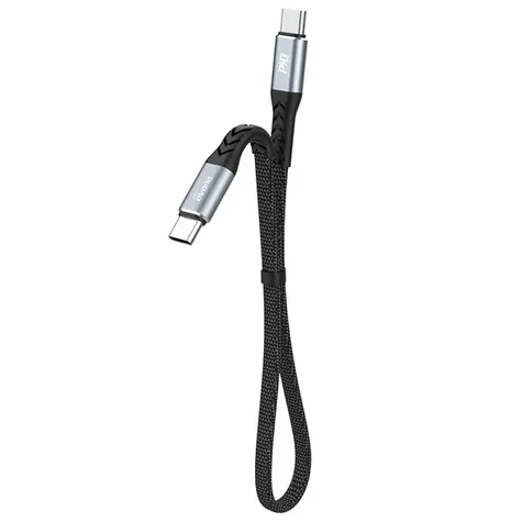 Dudao Dátový kábel L10C / USB-C / USB-C / 100W 5A / 0.23 m / čierna