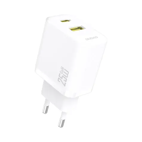 Dudao A26T sieťová nabíjačka biela / USB-A / USB-C / 25W