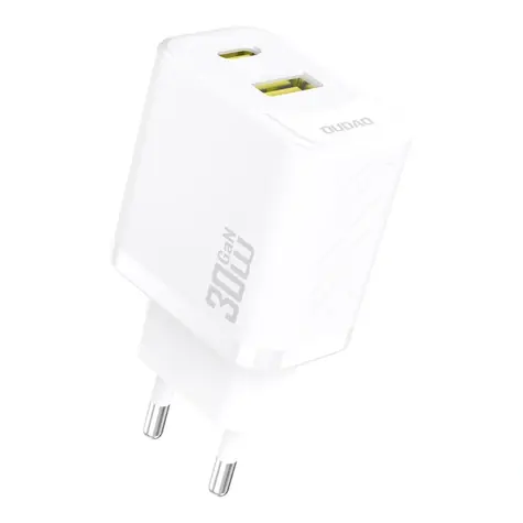 Dudao A27TEU sieťová nabíjačka biela / USB-A / USB-C / 30W