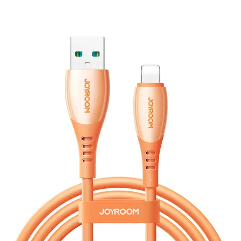 Joyroom S-A59 Vibrant Series Nabíjací kábel USB-A (M) - Lightning (M) 3A 1.2m oranžová