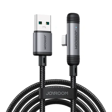Joyroom S-A56 EnjoyX Series 90° Nabíjací kábel USB-A(M) - USB-C(M) 3A 1.2m čierna
