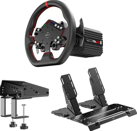 Rozbalené - PXN VD6 Bundle DBT / základňa VD6 + riadidlá WDS R2 + brzdové/plynové pedále PD HM + objímka Z9 / rozbalené