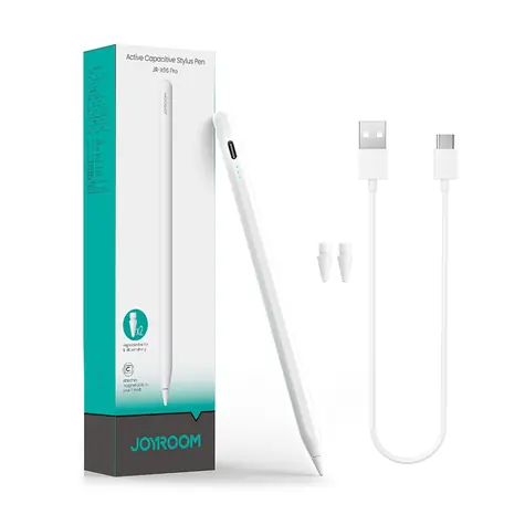 Joyroom JR-X9S Pro / aktívny stylus pre Apple iPad biela / 2 náhradné hroty 