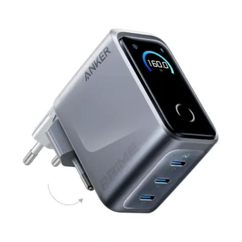 Anker Prime Nabíjačka do siete strieborná / 160W / 3xUSB-C
