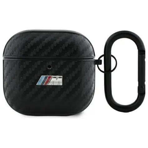 BMW Kryt pre AirPods 4 PU karbónový M kolekcia čierna