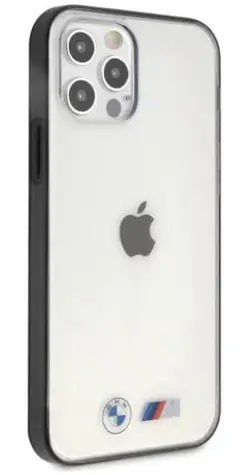 BMW Zadný kryt Sandblast pre iPhone 12 Pro Max transparentný