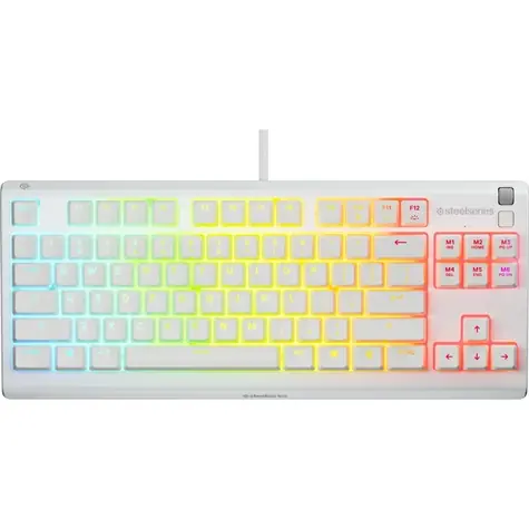 SteelSeries Apex 3 TKL biela / Herná klávesnica / RGB podsvietenie / US layout