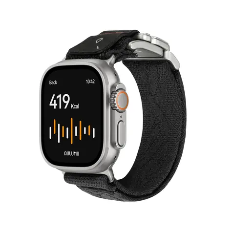 Aulumu C03 Titanium Mag remienok na hodinky, Titanová pracka - Black