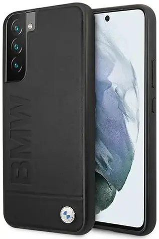 BMW Zadný kryt Signature s logom pre Samsung Galaxy S22+ čierna
