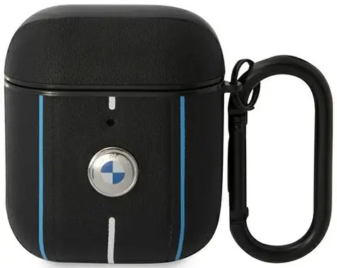 BMW Kryt pre AirPods 1/2 Color Lines kožený čierna
