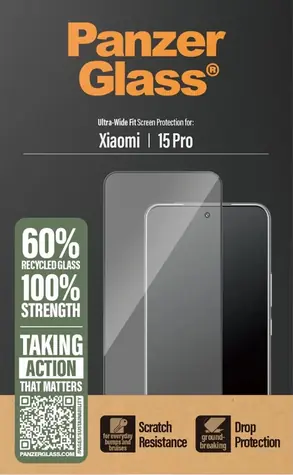 Rozbalené - PanzerGlass Ultra-Wide Fit w. čierna Frame pre XIAOMI 15 Pro / rozbalené