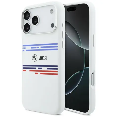 BMW Zadný kryt Horizontal Line MagSafe pre iPhone 17 Pro Max biela