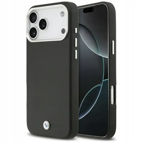 BMW Zadný kryt kovový s logom MagSafe pre iPhone 17 Pro Max čierna