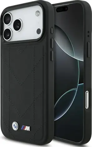 BMW Zadný kryt prečívaný s logom MagSafe pre iPhone 17 Pro Max čierna