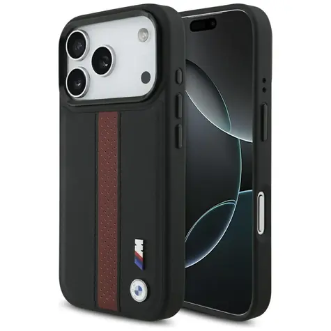 BMW Zadný kryt s perforovaným pruhom a logom MagSafe pre iPhone 17 Pre červená