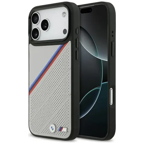 BMW Zadný kryt s trojfarebným kovovým logom MagSafe pre iPhone 17 Pro Max šedá
