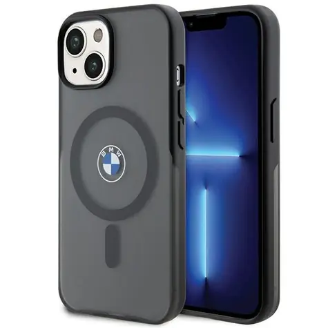 BMW Zadný kryt IML Signature MagSafe pre iPhone 15 PLUS / 14 PLUS čierna