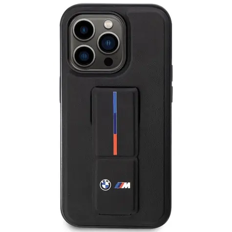 BMW Zadný kryt pevné púzdro Grip Hot Stamp pre iPhone 14 Pro Max čierna