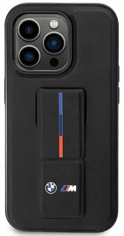 BMW Zadný kryt Grip Hot Stamp pre iPhone 14/15/13 čierna