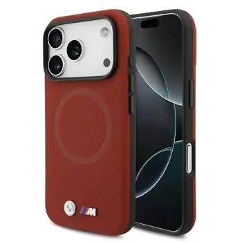 BMW Zadný kryt kovový s logom MagSafe pre iPhone 17 Pre červená