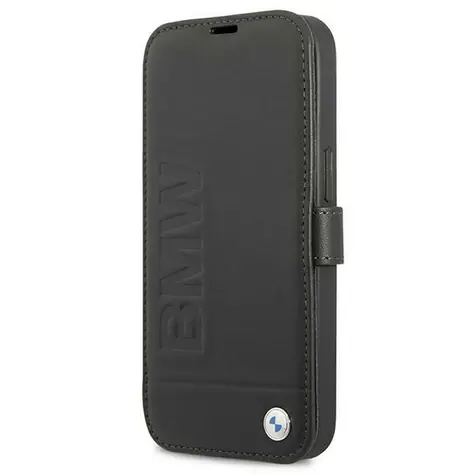 BMW Puzdro typu kniha Signature pre iPhone 13 mini čierna