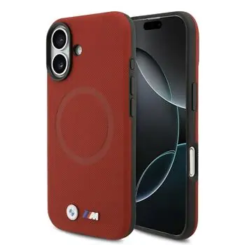 BMW Zadný kryt kovový s logom MagSafe pre iPhone 17 červená