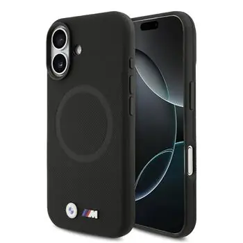 BMW Zadný kryt kovový s logom MagSafe pre iPhone 17 čierna