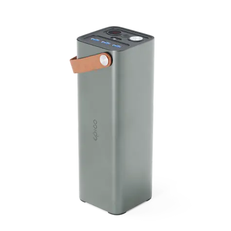 Rozbalené - Epico Multifunkčná power banka 46200mAh šedá / 3x USB-A / 1x USB-C / svietidlo / 65W / rozbalené