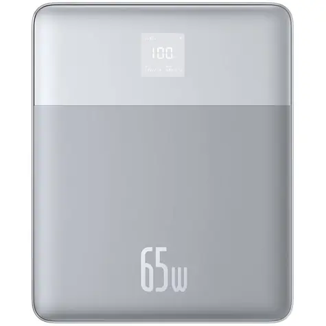 Rozbalené - Baseus Blade 2 12000mAh 65W strieborná / Powerbanka / 2xUSB-C / rozbalené