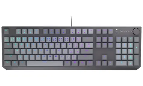 Rozbalené - Endorfy Thock V2 CZ šedá / Herná klávesnica / Drôtová / Endorfy Red / USB / CZ layout / 104 kláves / rozbalené