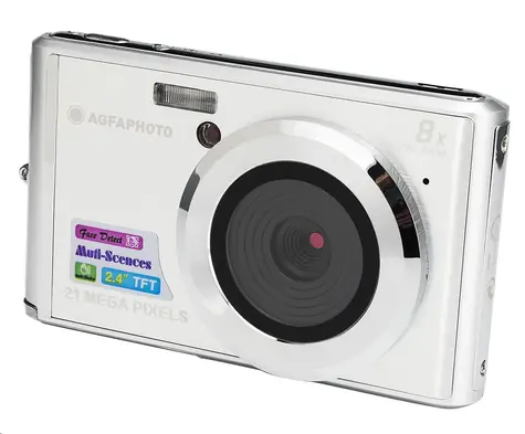 Agfa Compact DC 5200 strieborná / 2.7" LCD / 21 Mpix CMOS / 8x digitálny zoom / SD