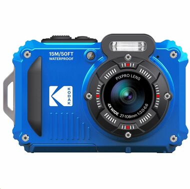 Kodak WPZ2 modrá / 2.7" LCD / 16 MPix BSI CMOS / 4X optický zoom / SD