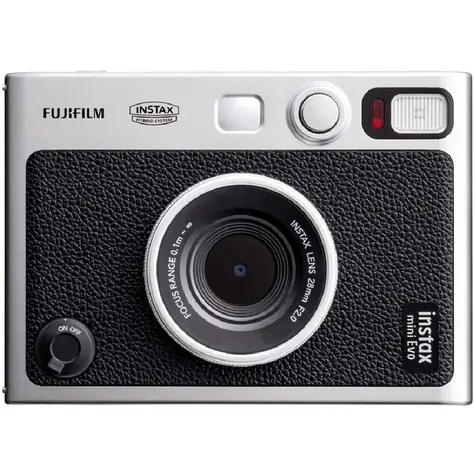 Fujifilm Instax mini evo čierna / Instantný fotoaparát / LCD / CMOS / 2560 x 1920 / formát papiera 86 x 56 mm / ISO 1600