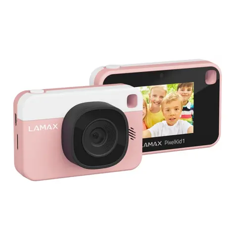 Lamax PixelKid1 Pink / Detský fotoaparát / 8 Mpix / Rozlíšenie videa: Full HD / microSD / dopredaj