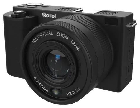 Rollei Compactline 10x Flip Screen čierna / 64Mpix / 10x zoom / Vyklápací 2.88 LCD / 4K video / microSD
