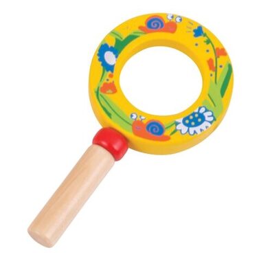 Bigjigs Toys minilupa žltá 1ks  