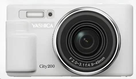 Rozbalené - Yashica City 200 biela / Kompaktný fotoaparát / 13 Mpix / 10x zoom / výklopný LCD / rozbalené