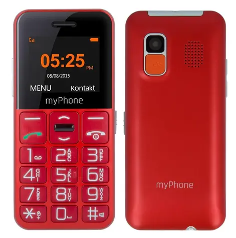 myPhone HALO Easy červená / 1.77" / FM / 0.3MP / micorSD / SOS funkcie