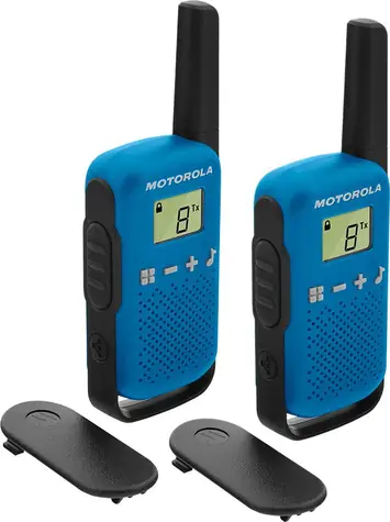 Motorola TLKR T42 modrá / 2x vysielačka / LCD / dosah 4km / 16 kanálov