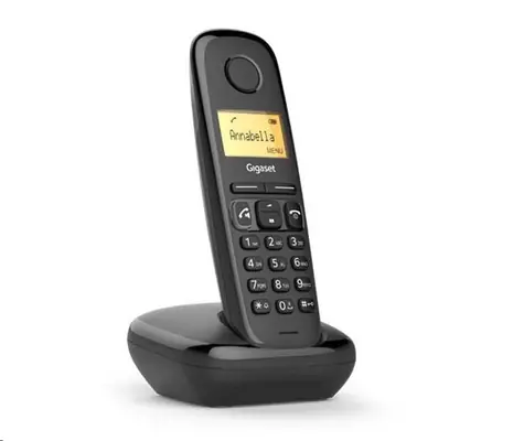 Gigaset A270 čierna / DECT bezdrôtový telefón / LCD displej
