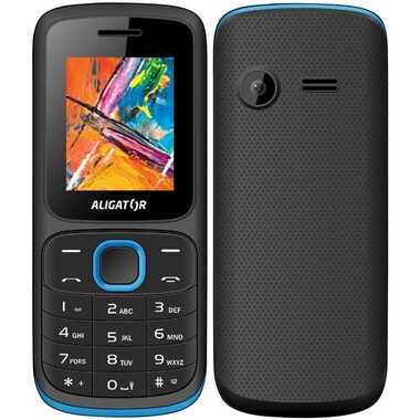 Aligator D210 čierno-modrá / 1.8" TFT / Dual SIM / kalkulačka / budík / FM rádio / svietidlo
