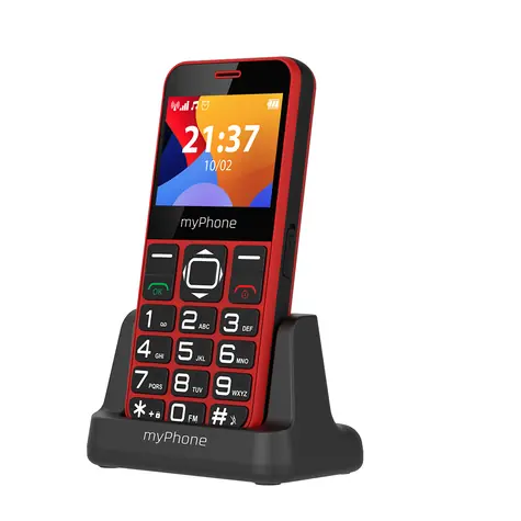myPhone HALO 3 senior červená / 2.3" / 240 x 320 / 0.3MPx / 1000 mAh / micorSD / SOS funkcie