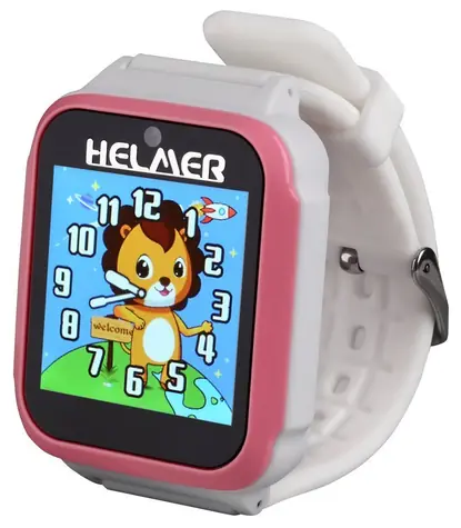 HELMER KW 801 ružová / Detské chytré hodinky / 1.54 "/ 240 x 240 / microSD / fotoaparát
