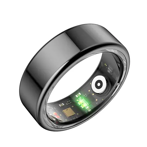 Powerton SMART Ring veľ. 8 čierna / Šikovný prsteň / BT 5.0 / IP68