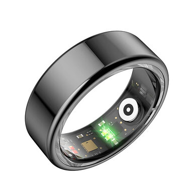 Powerton SMART Ring veľ. 9 čierna / Šikovný prsteň / BT 5.0 / IP68