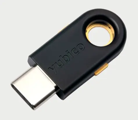 YubiKey 5C USB-C / autentizačný token / podpora OpenPGP a SMART Card (PIV)