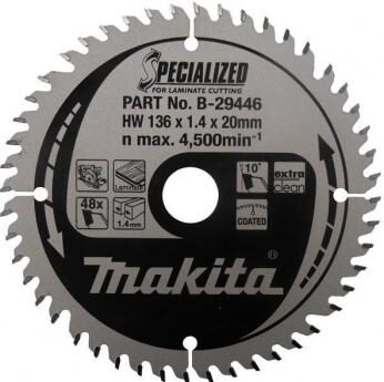 Makita B-29446 SPECIALIZED / kotúč pílový lamino / 136x1.5x20mm / 48 zubov