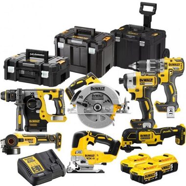 DeWalt DCK755P3T / Aku sada DeWalt DCD796+DCF887+DCH273+DCG405+DCS355+DCS570+DCS334+DCB184 / 3x 5.0 Ah / nabíjačka