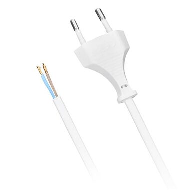 Solight PF07 flexo šnúra 2m biela / 2x 0.5mm2