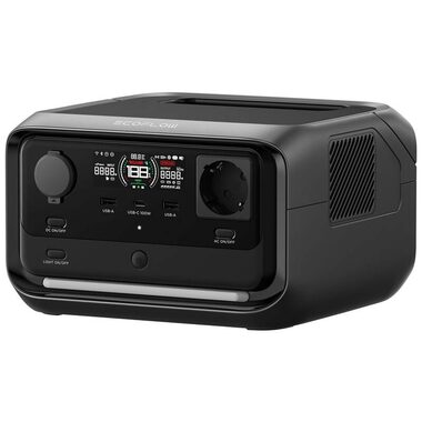 EcoFLow RIVER 3 PLUS / Prenosná napájacia stanica / LiFePO4 / 286 Wh / USB-A / USB-C / AC / DC